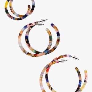 Amazon Set of 3 Tortoise Shell Earrings